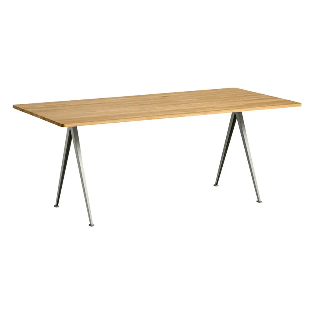 Pyramid Table 02, 190 X 85 Cm, Beige - Lacquered Oak