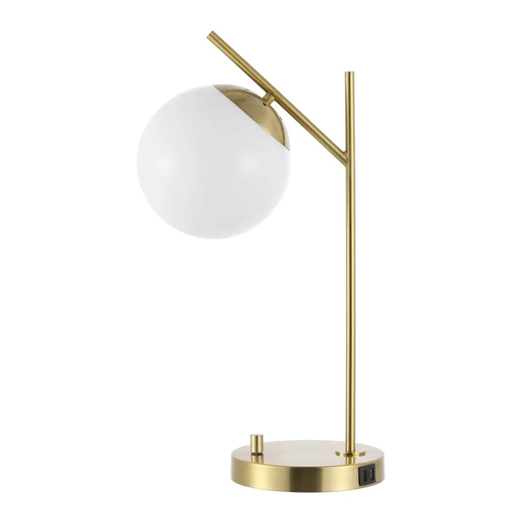 Frankie Globe Table Lamp, Brass