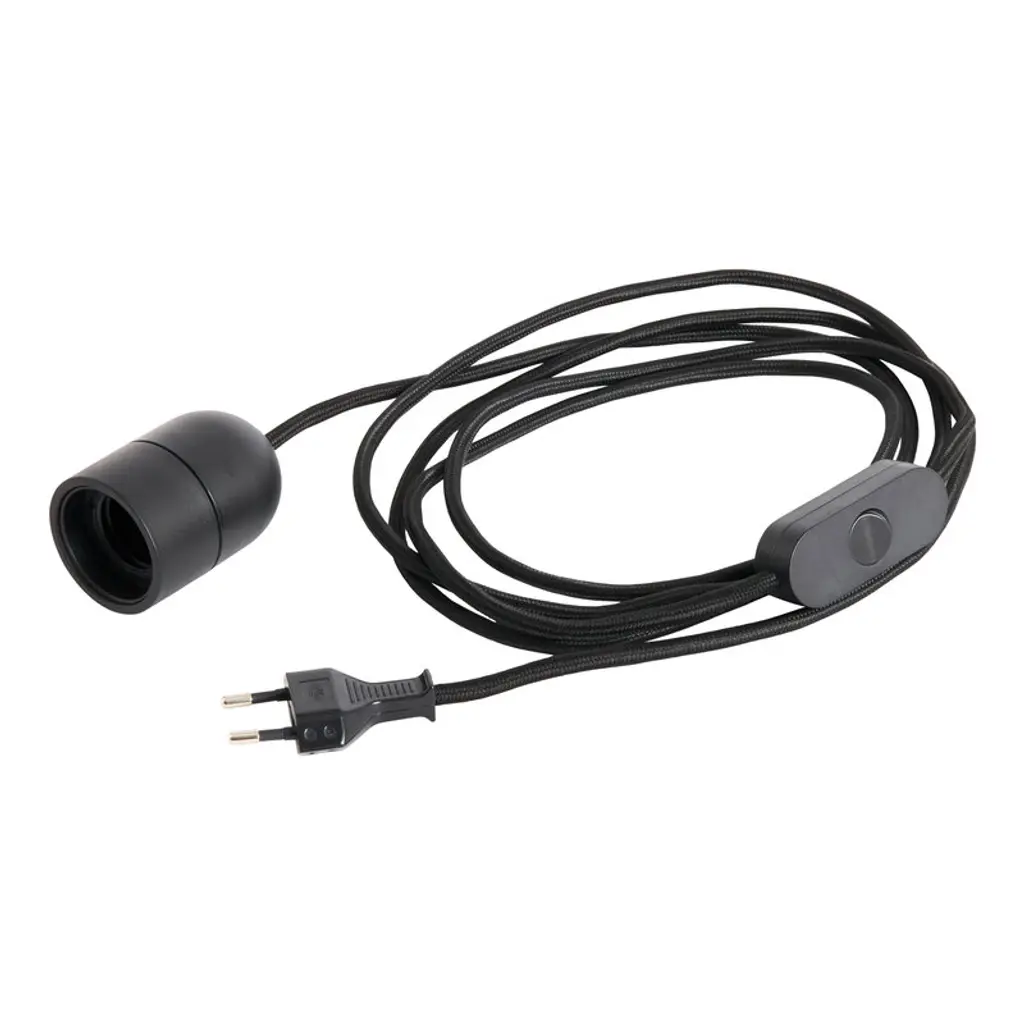 Common Table Cord Set, Soft Black