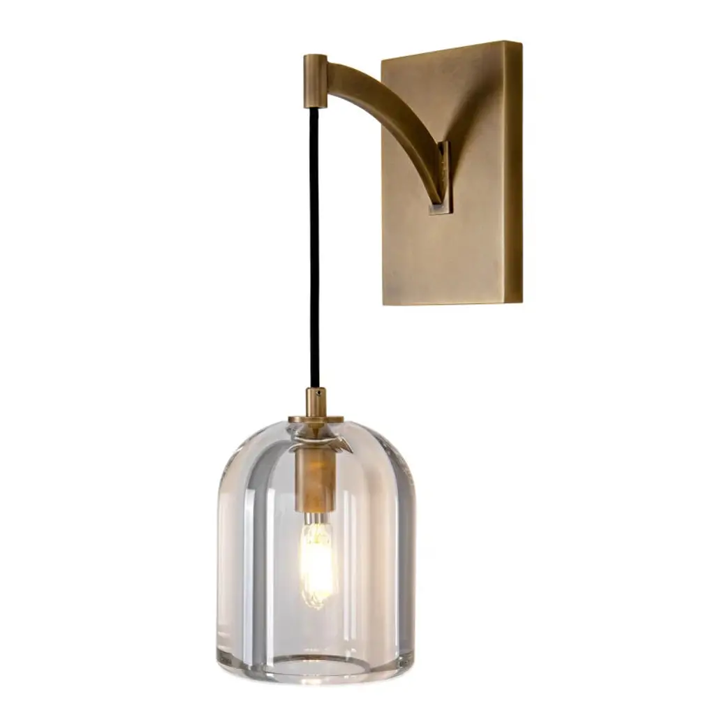 1 - Light Modern Crystal Wall Light Gold