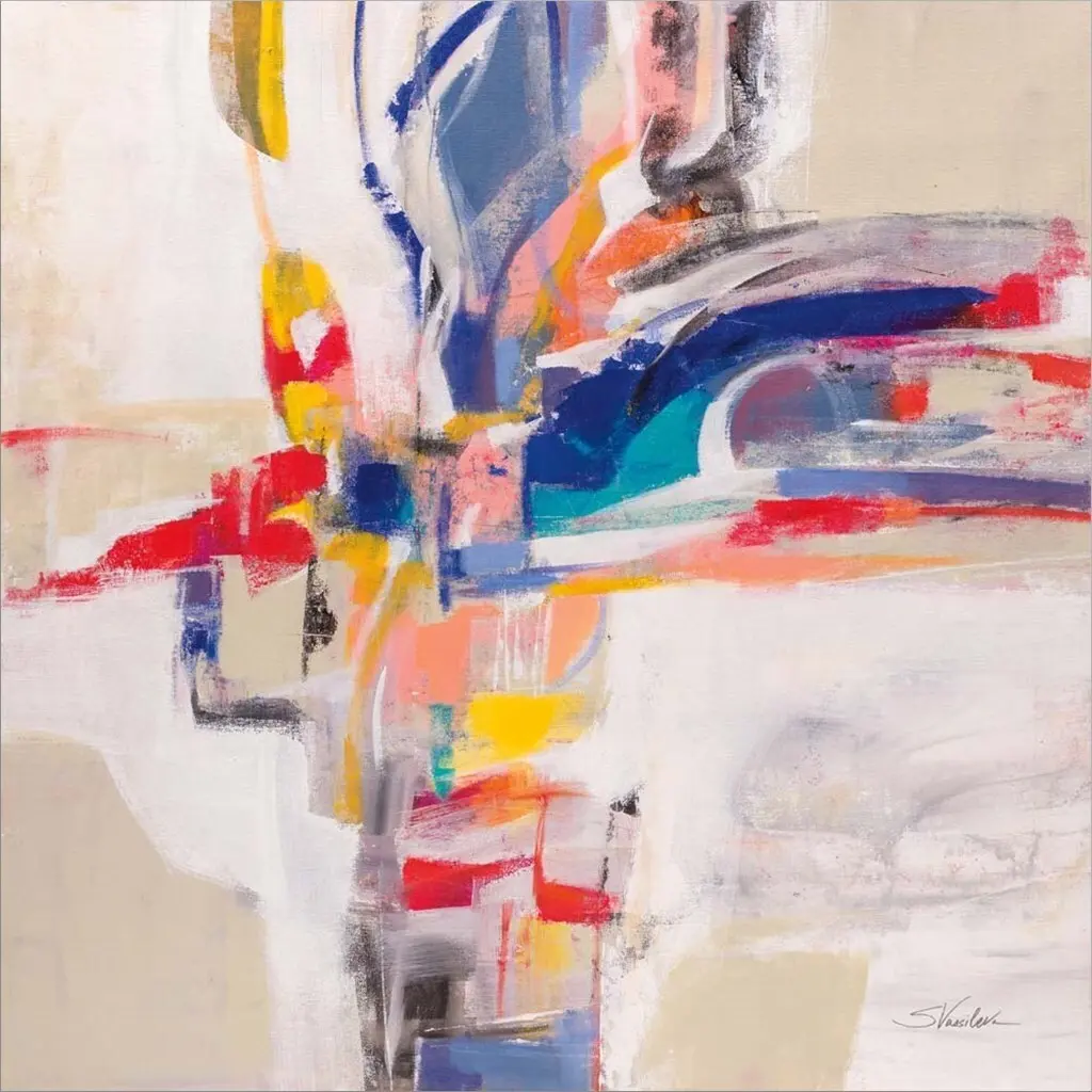 Silvia Vassileva 'Summer Pinwheel' Canvas Art - 24 X 24