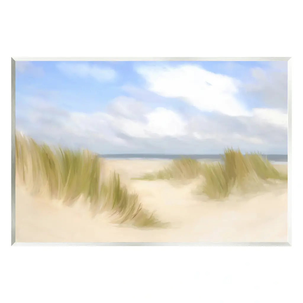 Stupell Coastal Sand Dunes Wall Plaque Art Design By Amy Hall - 19 X 13