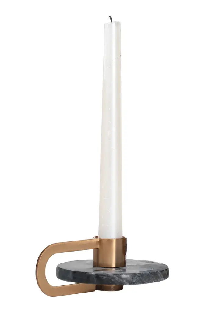 Circular Gray Marble Candle Holder | Liang & Eimil Bennet