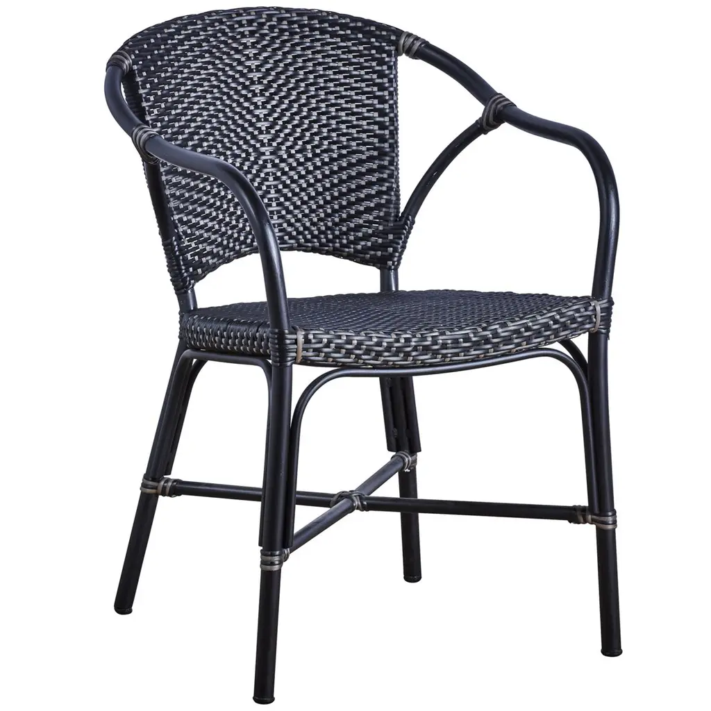 Valerie Outdoor Armchair, Black