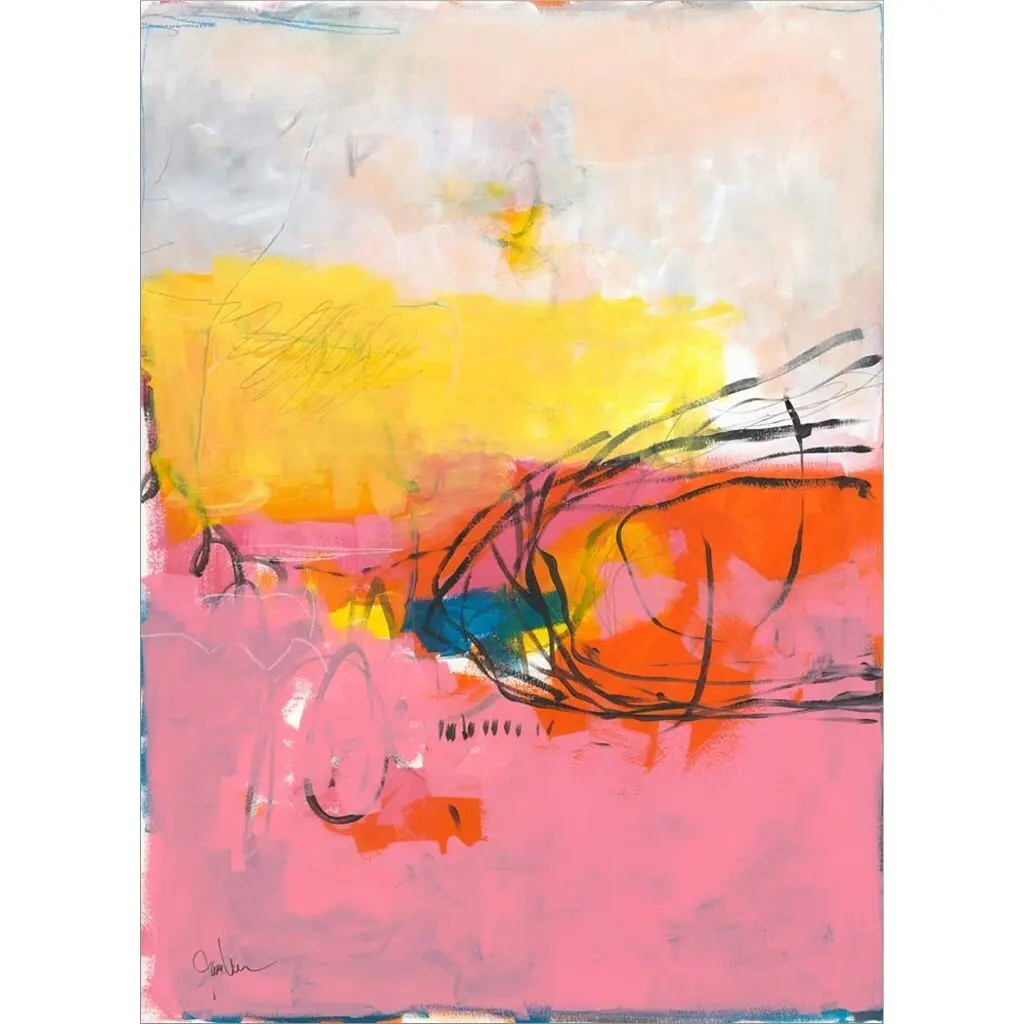 Jan Weiss 'All Was Said And Done No. 2' Framed Art - 17 X 20