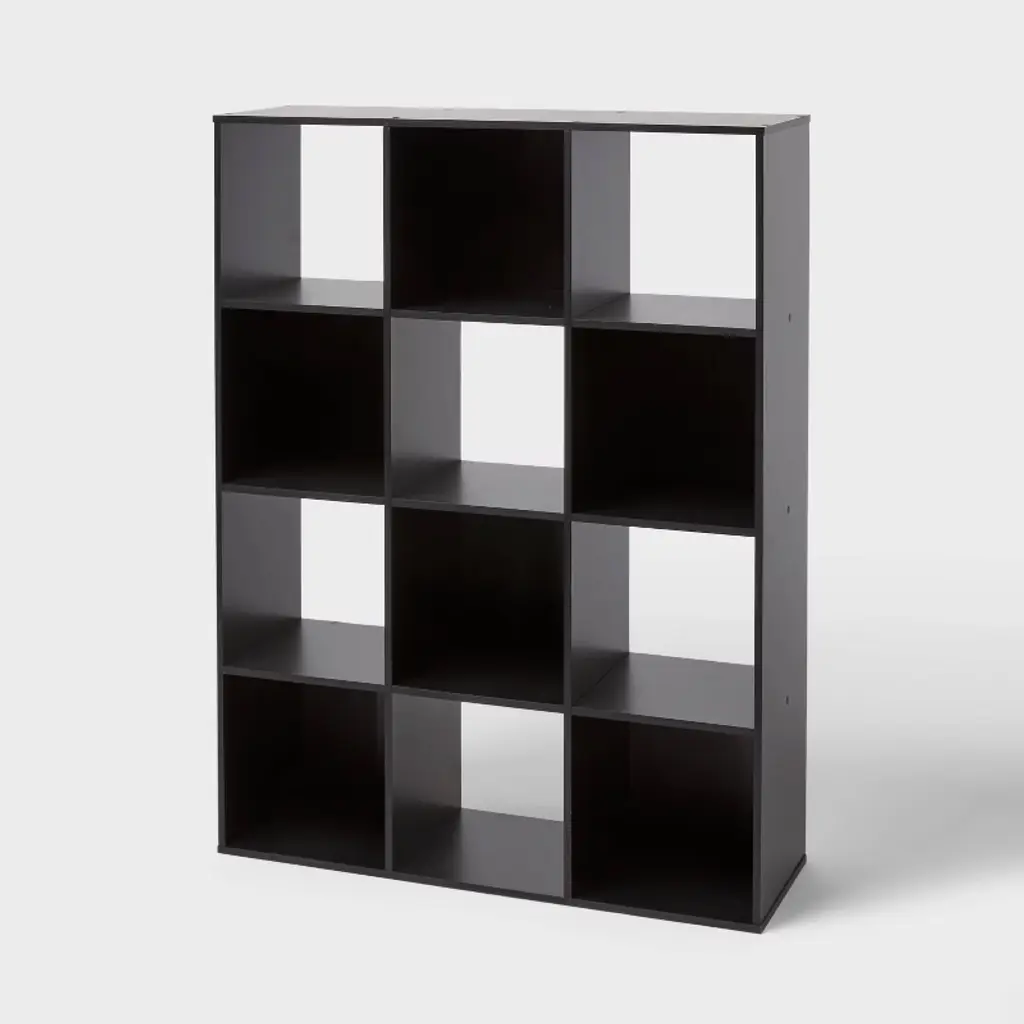 11" 12-cube Book Shelf Black - Brightroom™