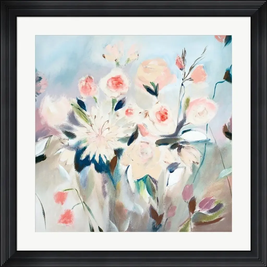 Joan Elan Davis 'Sweetness And Light I' Framed Art - Plastic - Black