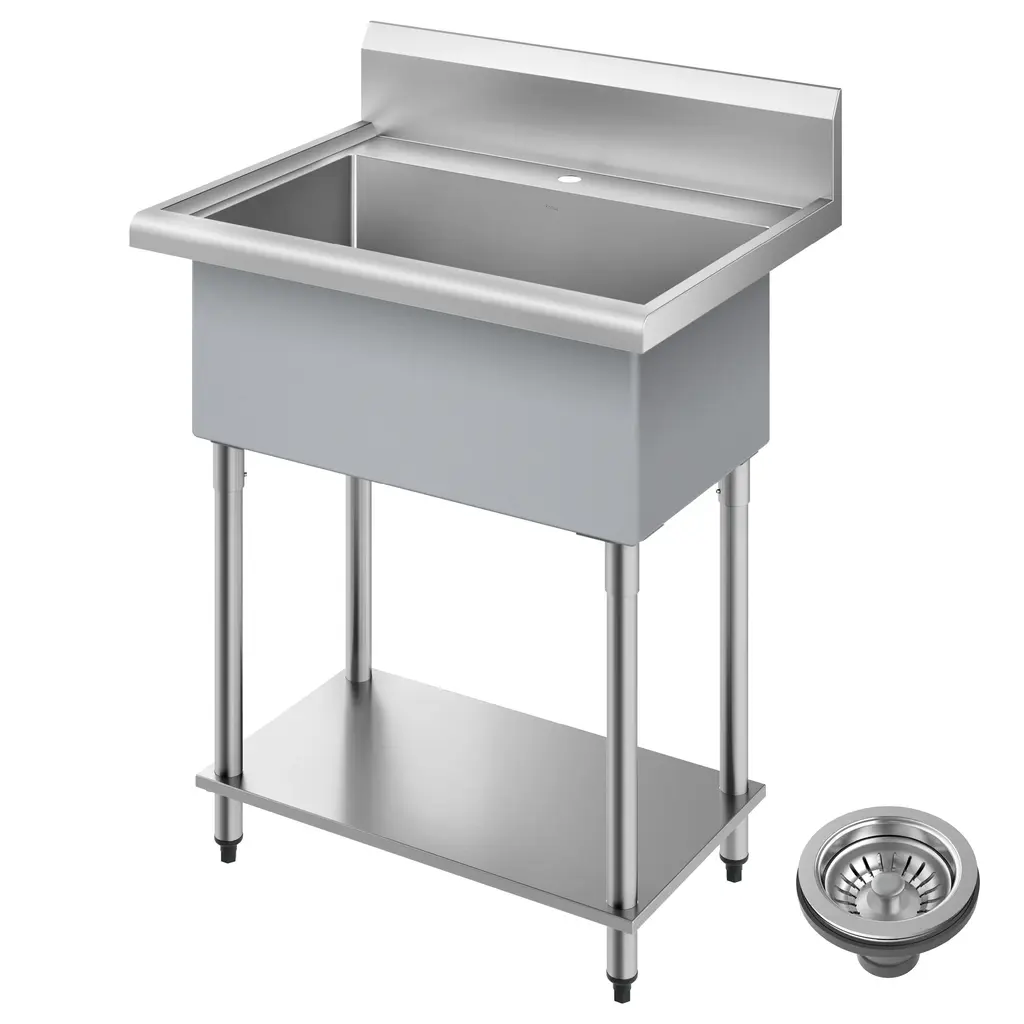 Kraus Standart Pro 32 In. Stainless Steel 1-Bowl Laundry Utility Sink - Stainless Steel