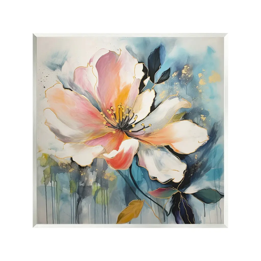 Stupell Modern Drip Blossom Wall Plaque Art Design By Lazar Studio - 12 X 12