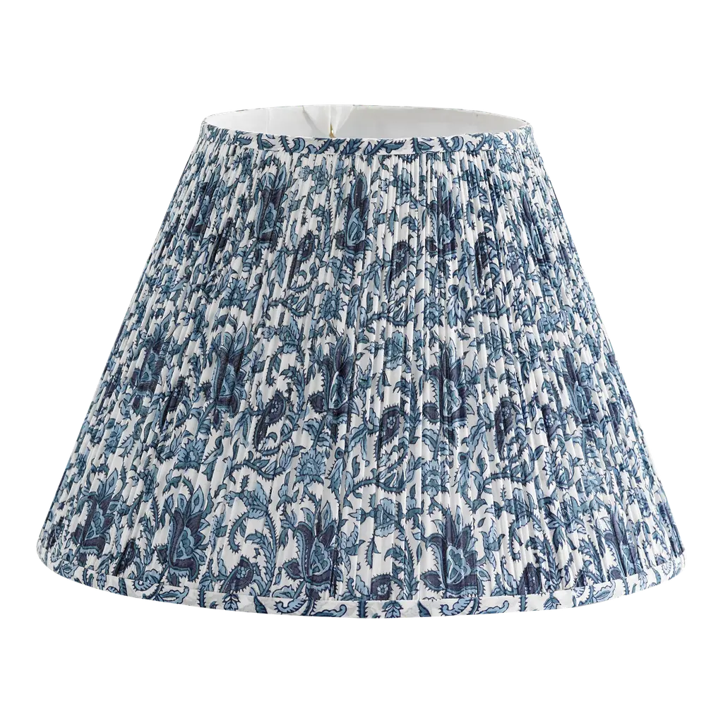 Bunny Williams Home Southern Blues Lampshade, Large