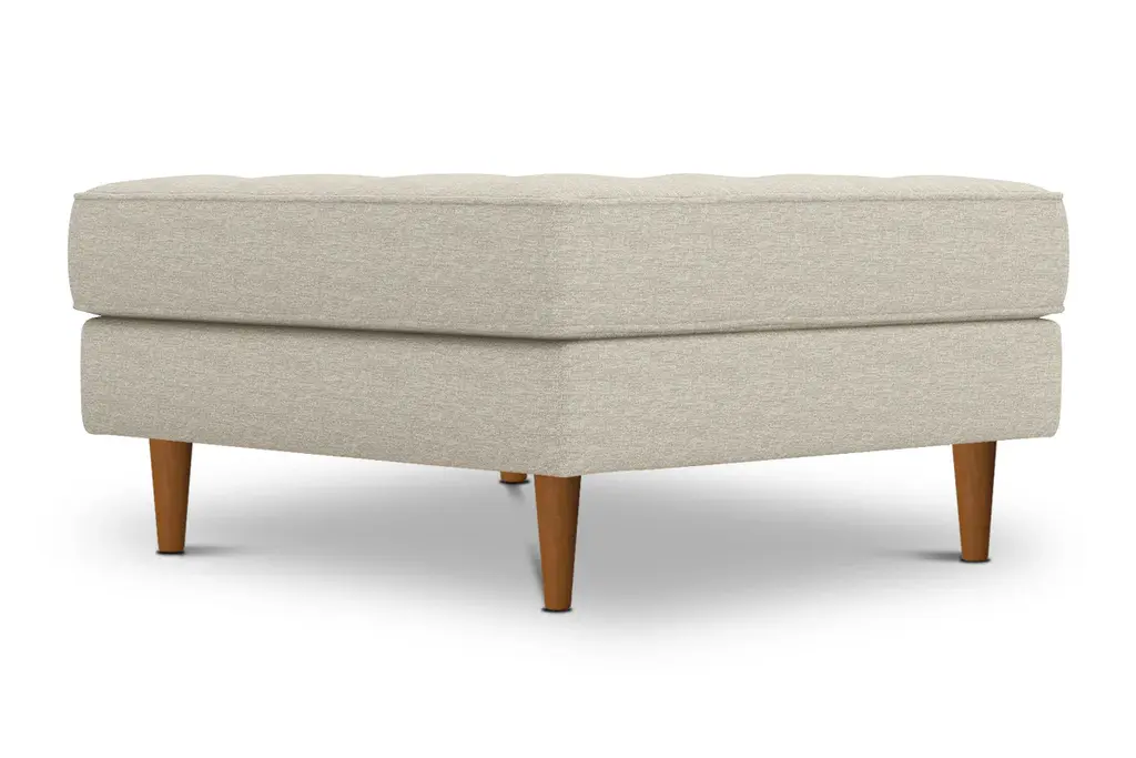 Monroe Ottoman :: Leg Finish: Pecan / Size: 35x35