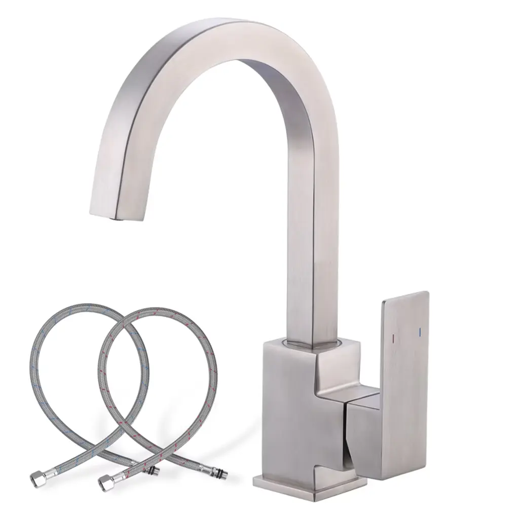 Wowow Single-handle Bar Kitchen Faucet In Brushed Nickel