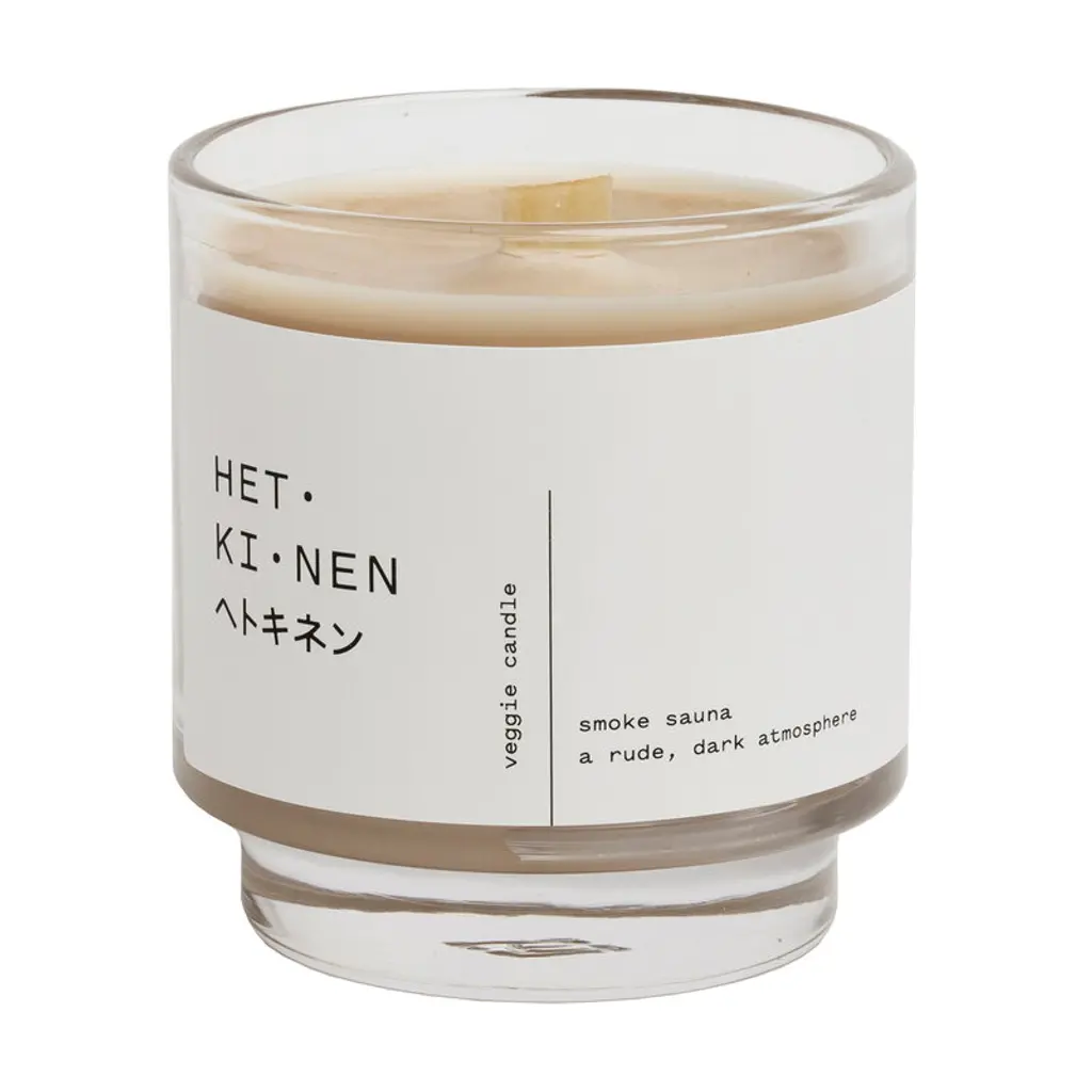 Veggie Wax Candle, Smoke Sauna