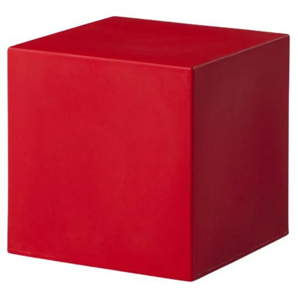 Flame Red Cubo Pouf Stool By Slide Studio