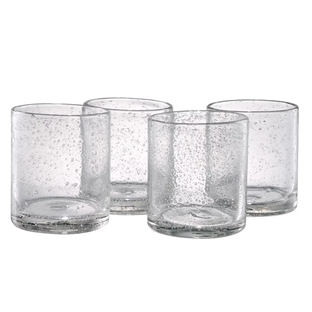 Artland Iris Double Old Fashioned Glass, 14 Oz, Set Of 4 - Clear