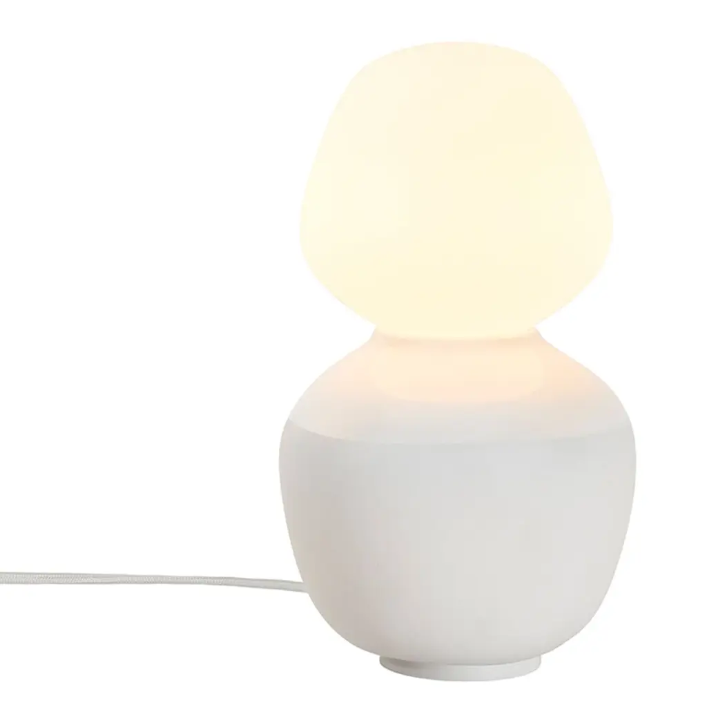 David Weeks Enno Table Lamp, White