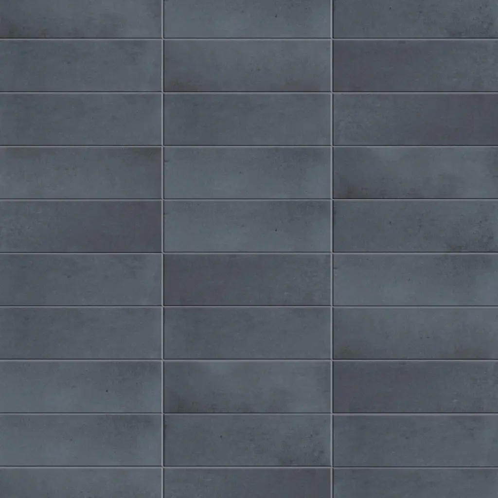 Merola Tile Coco Matte Blue Night 2" X 5-7/8" Porcelain Floor And Wall Tile - Sample Swatch