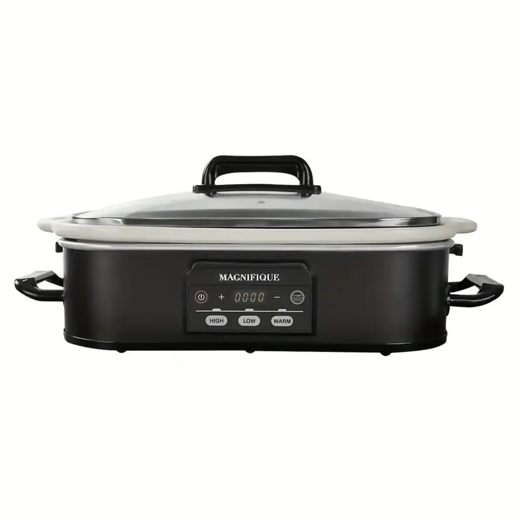 Magnifique Programmable Slow Cooker With Non-Stick Pot - 4Qt - Black
