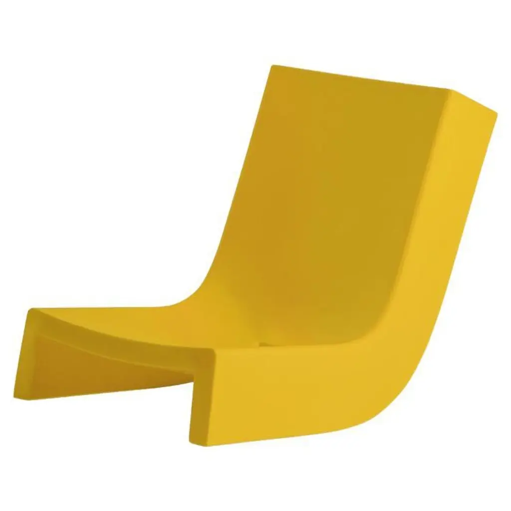 Saffron Yellow Twist Rocking Low Chair By Prospero Rasulo