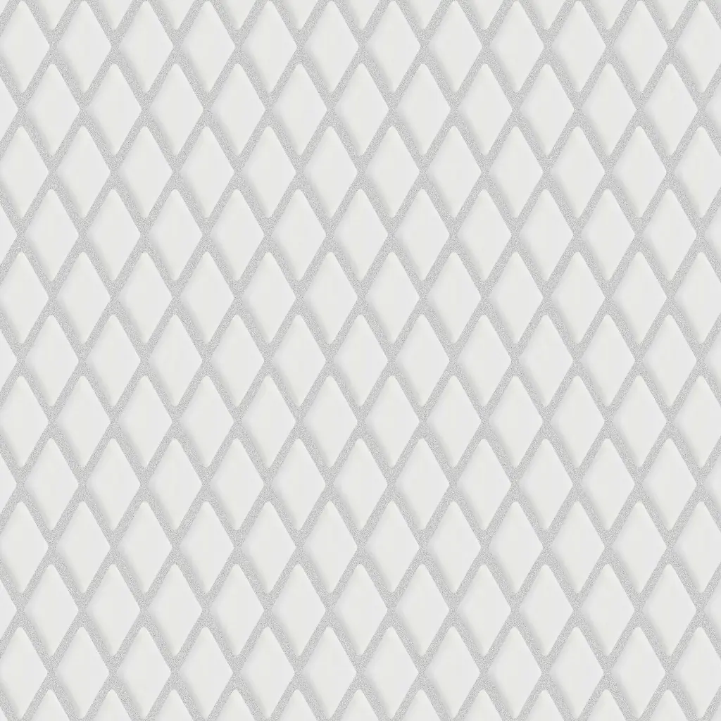 Merola Tile Expressions Beveled Diamond White 11-5/8" X 12" Glass Floor And Wall Tile - (1 Tile)