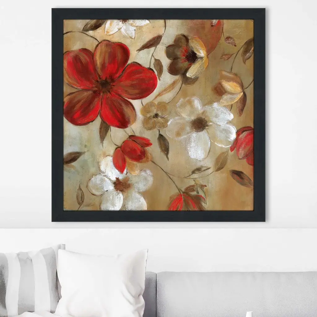 "Ready For Red I" By Carol Robinson Print On Acrylic. - 25.5 X 25.5