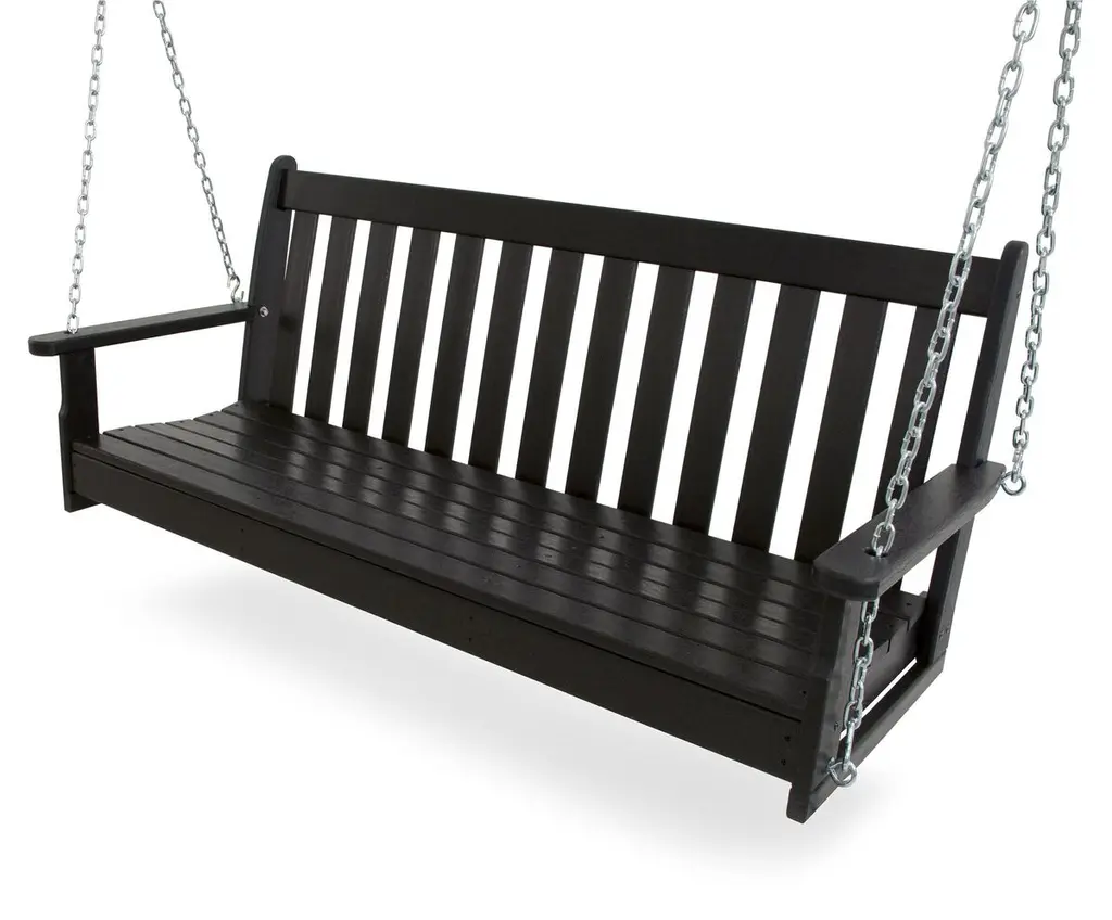 60" Vineyard Swing, Black