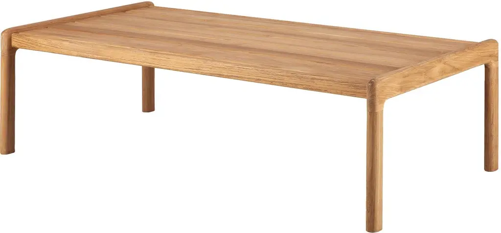 Jack Outdoor Teak Coffee Table, Natural