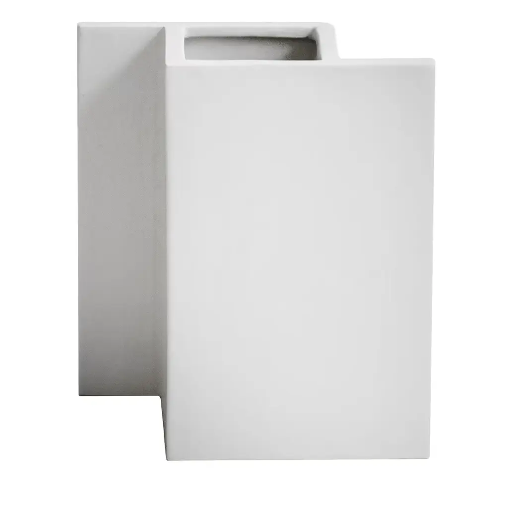 Rook White Ceramic Vase