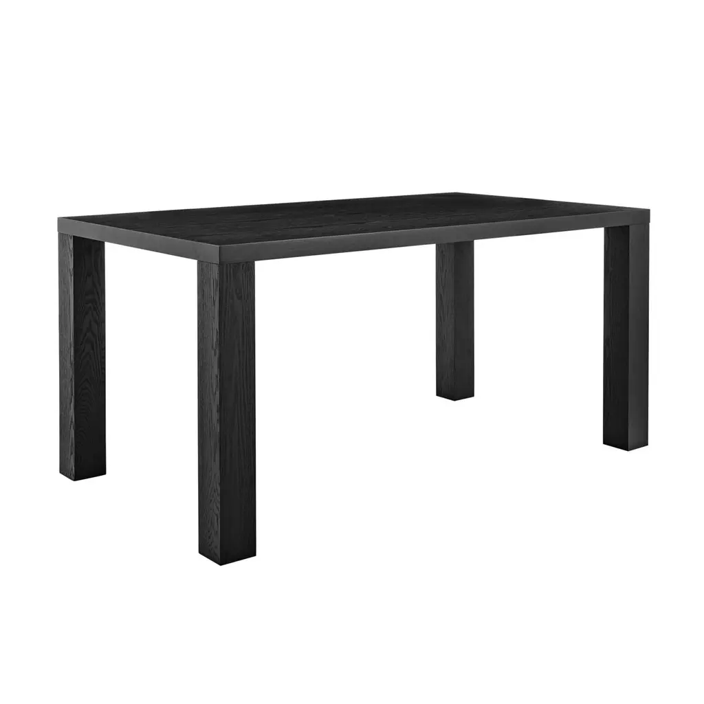 Duke 63" Rectangular Dining Table, Black