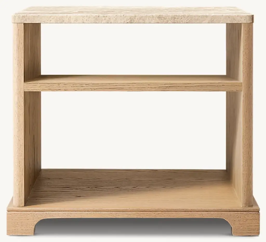 Genevieve Emperador Square Side Table