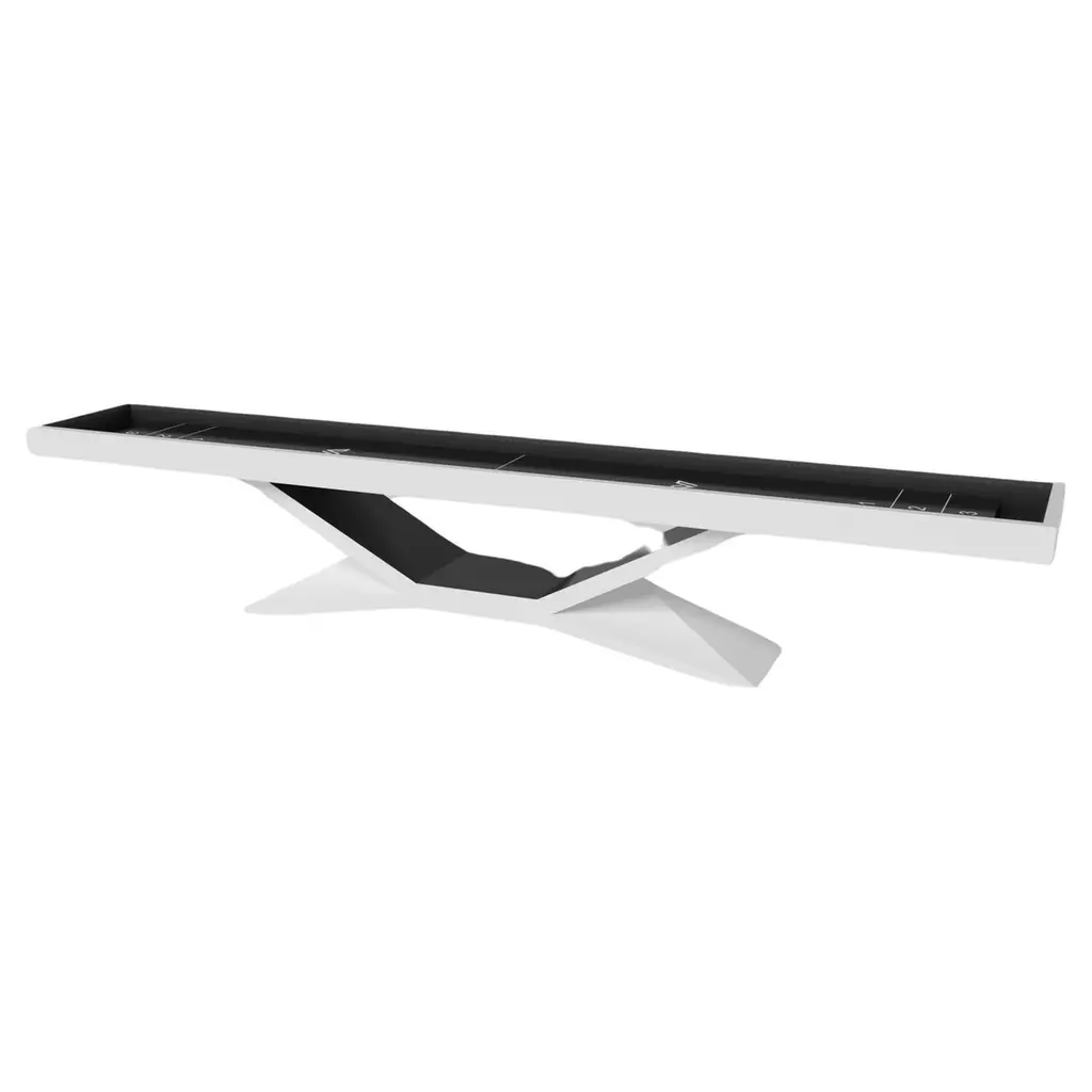 Elevate Customs Kors Shuffleboard Tables / Solid Pantone White Color In 9' - Usa