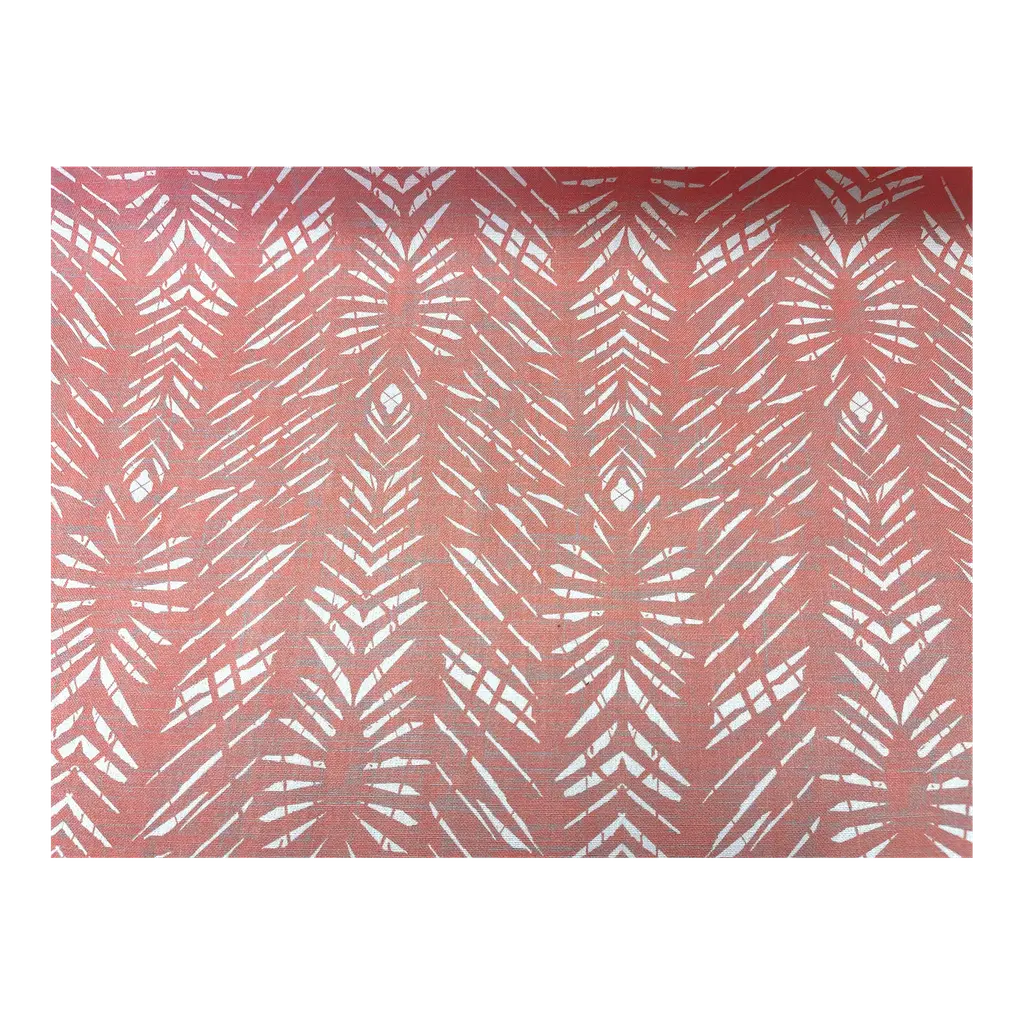 Noho Home Jalene Kanani Batik Coral Indoor Outdoor Hawaiian Tropical Upholstery Drapery Fabric