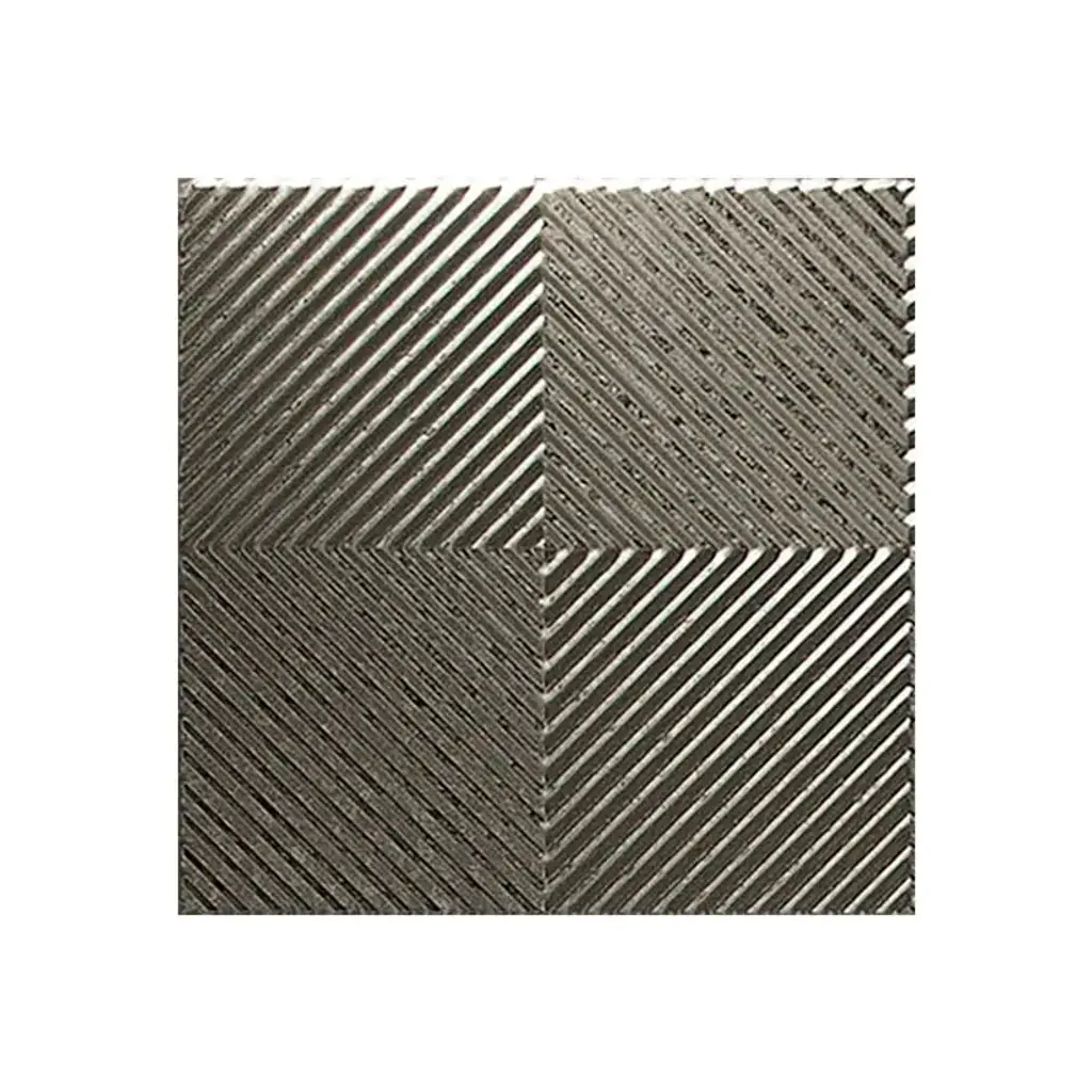 Fasäde Quattro 4-Foot X 8-Foot Pvc Wall Panel In Galvanized Steel - Sample