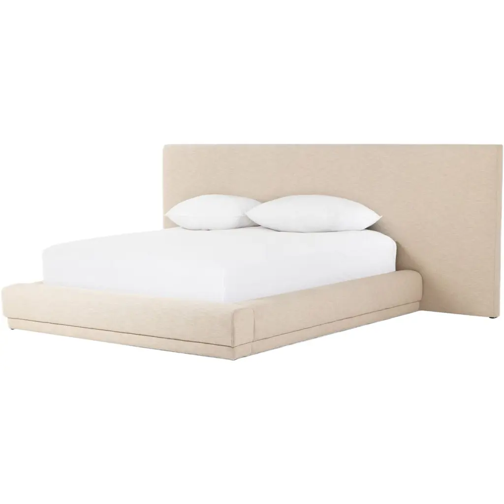 Levi Platform Bed, Bergamo Parchment