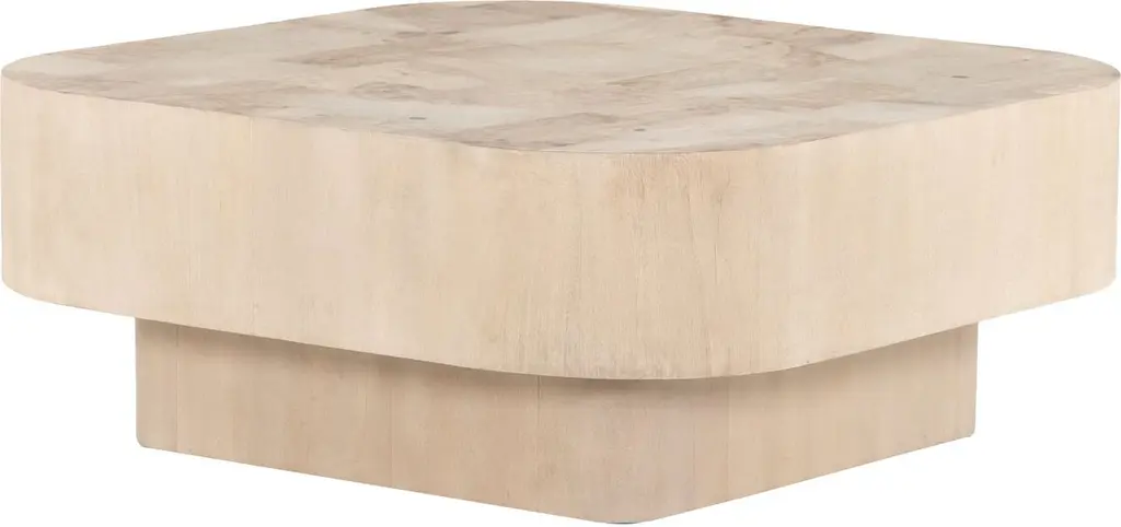 Freya Coffee Table, Bleached Burl