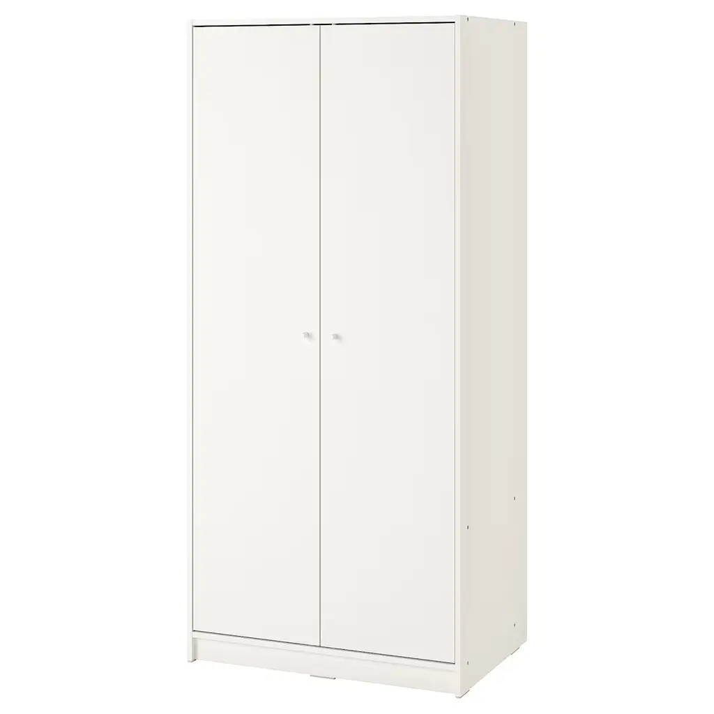 Kleppstad Wardrobe With 2 Doors - White 31 1/4x69 1/4 "