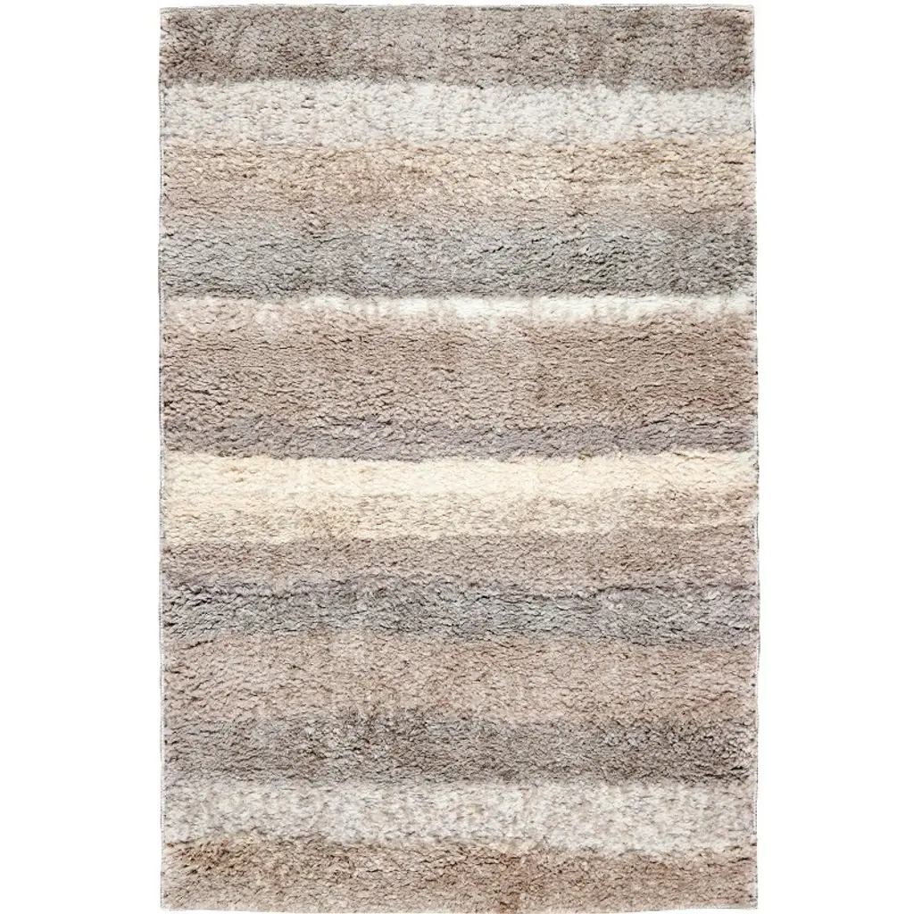 Obeetee Oslo Stripe Power Loomed Contemporary Indoor Area Rug - 6'6"x9'4" Multi