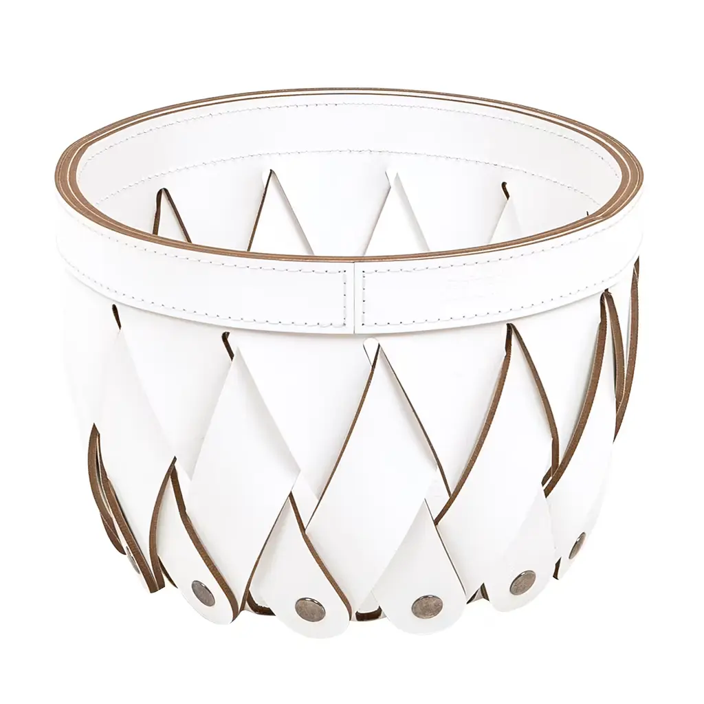 Canaria Small White Empty-Pocket Basket