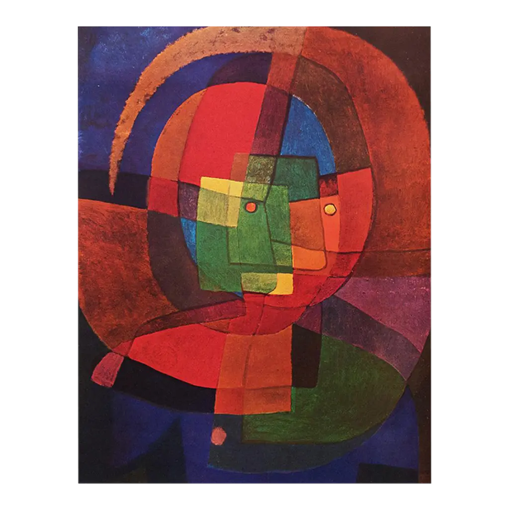 1947 After Paul Klee "Dynamism Of A Head", First Edition Parisian Offset Lithograph