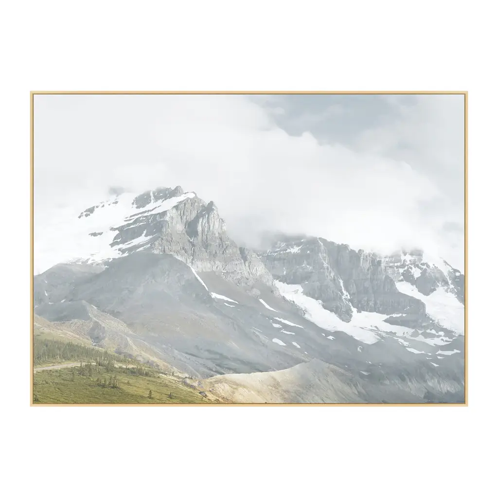 Snow Peaks Through The Fog
