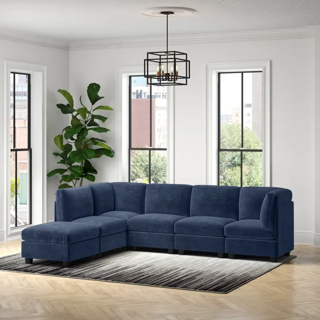 Roeder 6 - Piece Upholstered Sectional