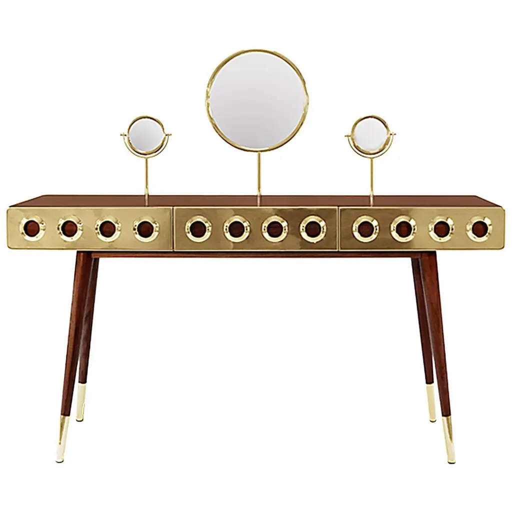 Golden Coiffeuse Walnut Wood