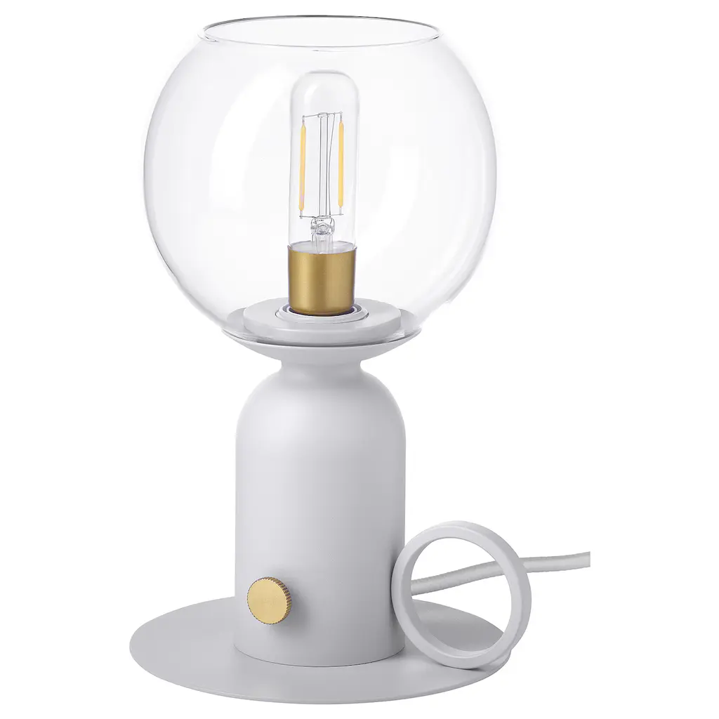 ÅSkmuller Table Lamp - Dimmable Light Gray 9 "