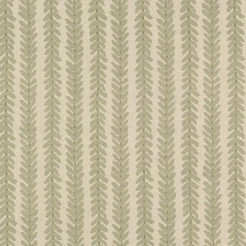 Schumacher X Veere Grenney Woodperry Fabric In Sage