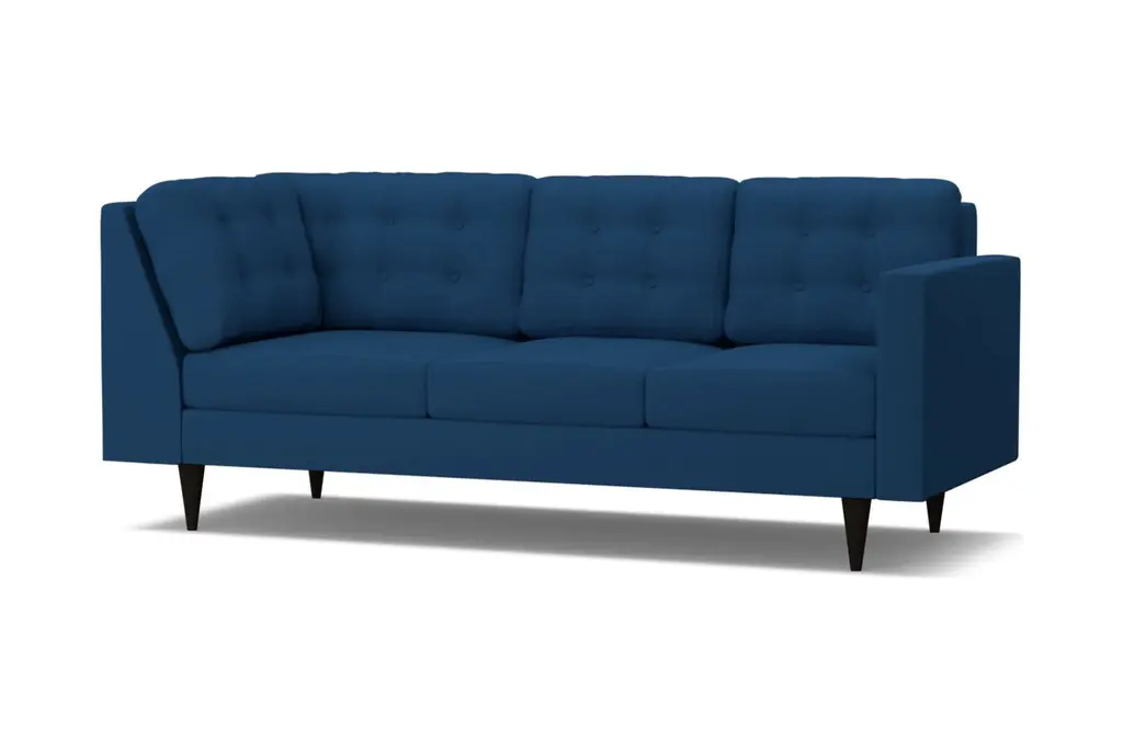 Logan Right Arm Corner Sofa :: Leg Finish: Espresso / Configuration: Raf - Chaise On The Right