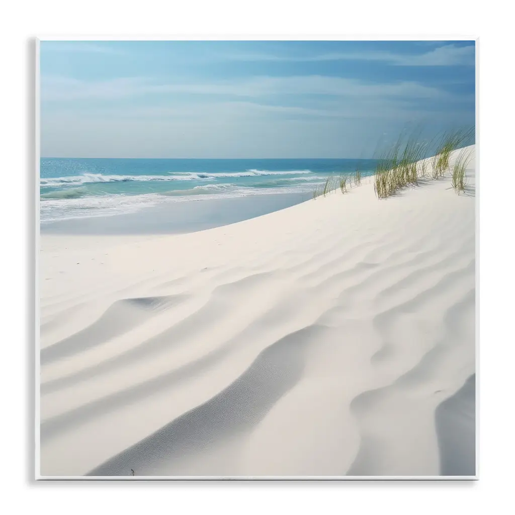 Stupell Seabreeze Windy Dunes Wall Plaque Art Design By Lazar Studio - 12 X 12
