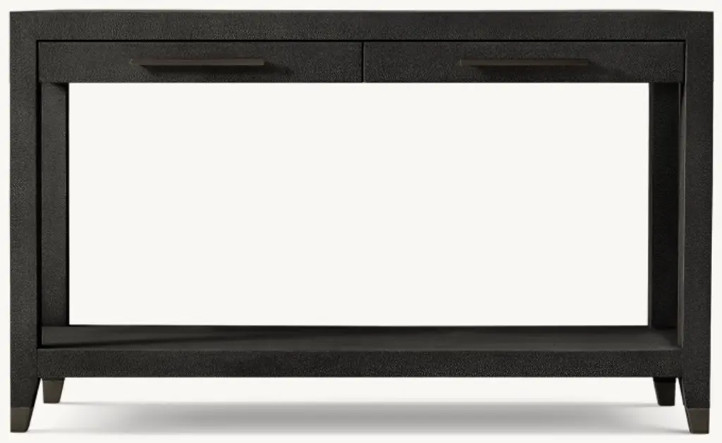 Graydon Shagreen 2-Drawer Console Table