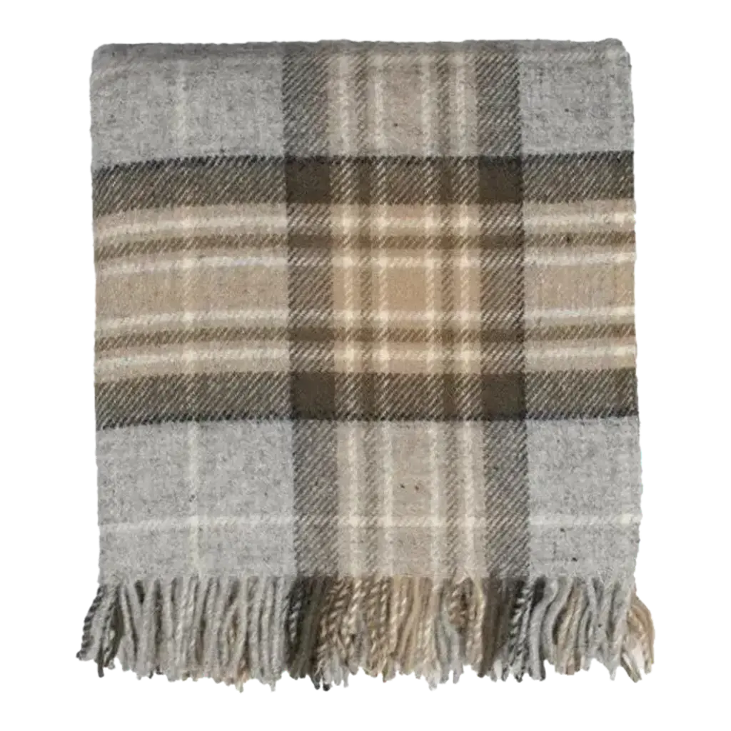 Highland Tweeds Wool Fluffy Throw - Mckellar