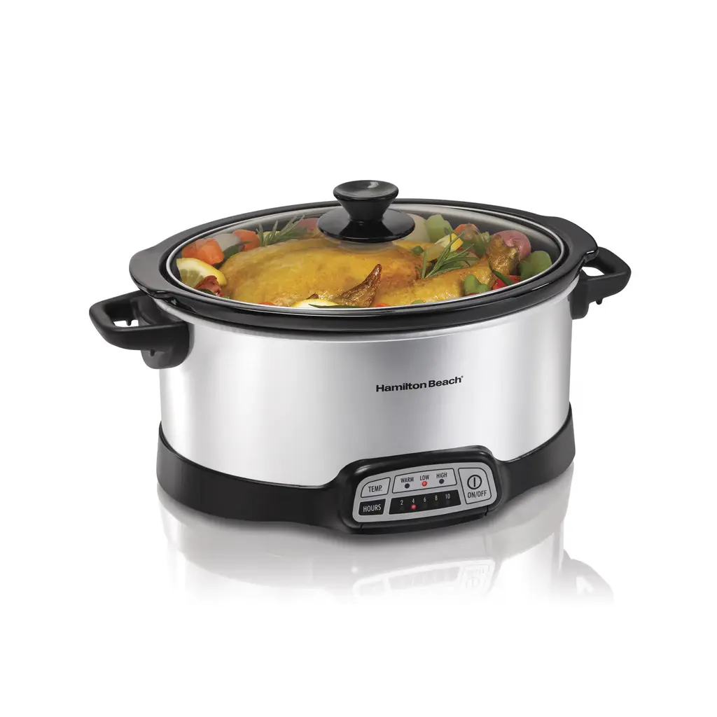 Hamilton Beach Silver 7-Quart Programmable Slow Cooker - Silver