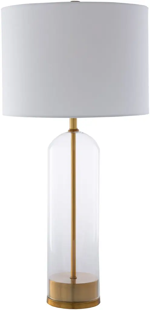 Cartha Glass Table Lamp, Gold